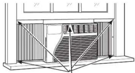 GE AEH06LX - INSTALL THE AIR CONDITIONER IN THE WINDOW - 1