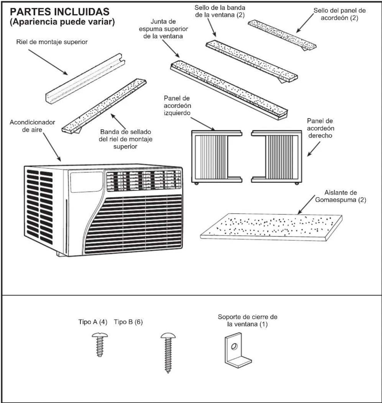 GE AEH06LX - Instrucciones de instalación - 1