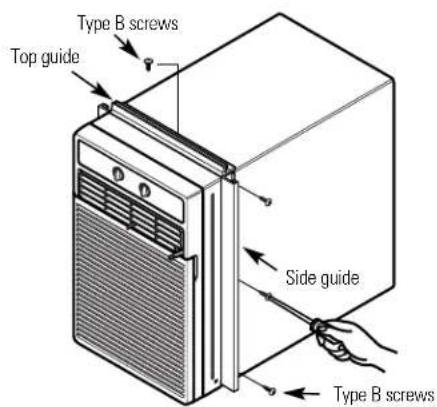 GE AGX08FA - Install the Guides to the Case - 1