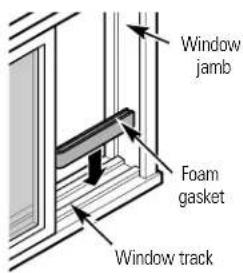 GE AGX08FA - Install the Window Track Gasket or Seal - 1