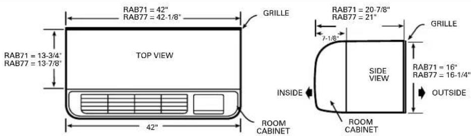 GE AZ38H07EAC - Dimensions - 3
