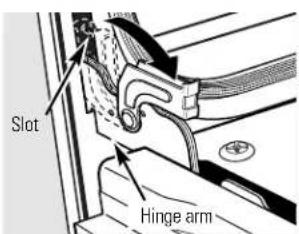 GE Profile JTP56CDCC - To remove the door: - 1