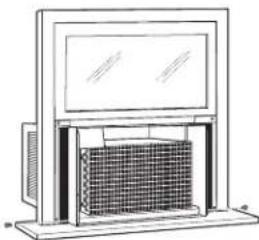 GE AEW24DQ - INSTALL THE AIR CONDITIONER IN THE CASE (continues) - 1