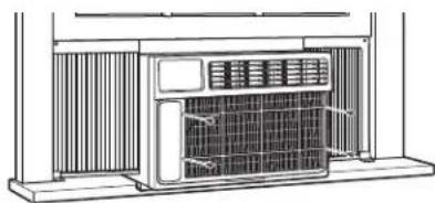 GE AEW24DQ - INSTALL THE AIR CONDITIONER IN THE CASE (continues) - 4