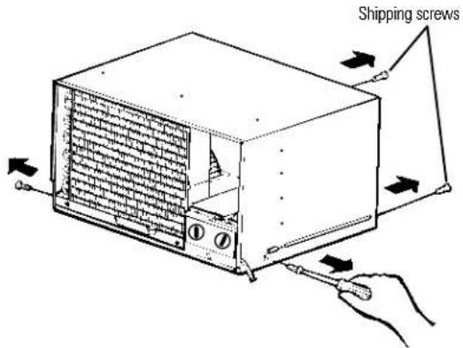 GE Quiet-Aire AGN24DA - Remove the Air Conditioner From the Case - 1