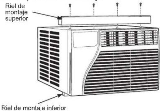 GE AEM05LX - PEGUE LA BANDA DE SELLADO DEL RIEL DE MONTAJE SUPERIOR - 3