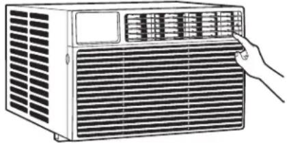GE AEM05LX - Dirección del aire - 1