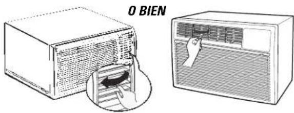 GE ASQ12AL - Dirección del aire—de lado a lado - 1