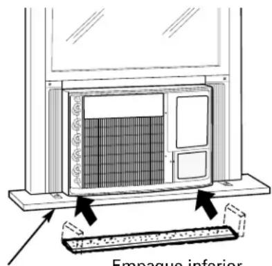 GE ASH10AA - INSTALE EL SOPORTE DE SEGURIDAD Y EL EMPAQUE SUPERIOR DE ESPUMA DE LA VENTANA - 3