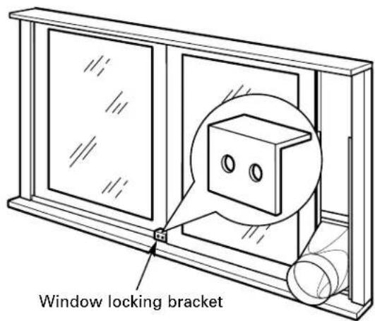 GE APN08AA - ⑤ INSTALL WINDOW LOCKING BRACKET - 1