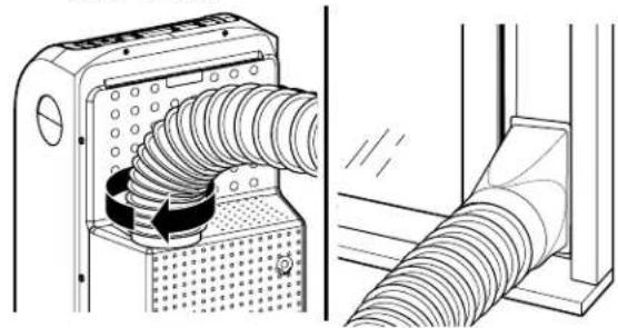 GE APN08AA - INSTALL EXHAUST HOSE TO UNIT - 1