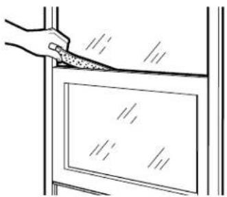 GE APN08AA - ⑤ INSTALL TOP WINDOW GASKET AND WINDOW LOCKING BRACKET - 1