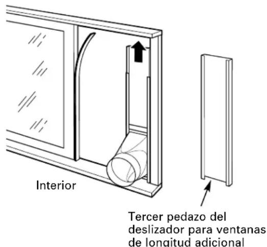 GE APN08AA - ④ INSTALE EL DESLIZADOR DE VENTANA EN UNA VENTANA DESLIZADORA O EN UNA PUERTA DE PATIO - 1