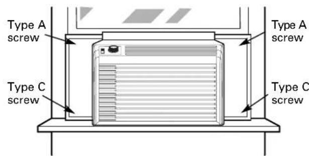 GE AGN05LJ - ⑤ INSTALL THE AIR CONDITIONER IN THE WINDOW - 2