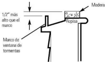 GE AKN08FA - Requisitos de una ventana de tormentas - 1
