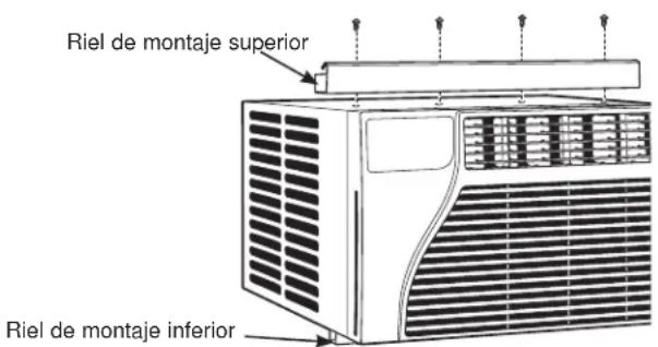 GE AEC10AW - ③ PEGUE LA BANDA DE SELLADO DEL RIEL DE MONTAJE SUPERIOR - 2