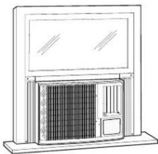 GE ADQ12AA - ⑥ INSTALE UN SOPORTE DE CIERRE Y LA JUNTA DE ESPUMA SUPERIOR DE LA VENTANA - 3