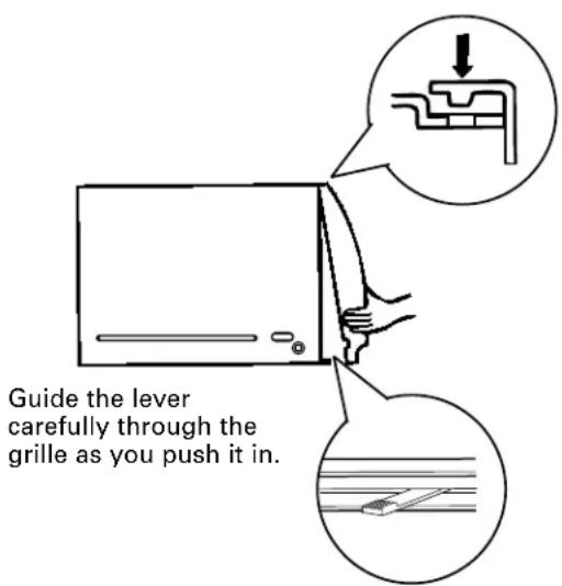 GE ASL24DA - ⑧ INSTALL THE AIR CONDITIONER IN THE CASE - 2