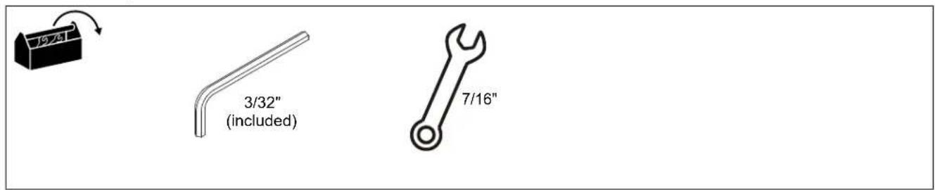 19/241 3/32" (included) 7/16"