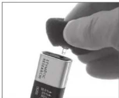 Etymotic Dosimeter ER-200DW8 - Using the Windscreen - 3
