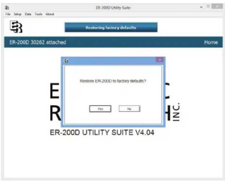 Etymotic Dosimeter ER-200DW8 - To Save Settings - 3