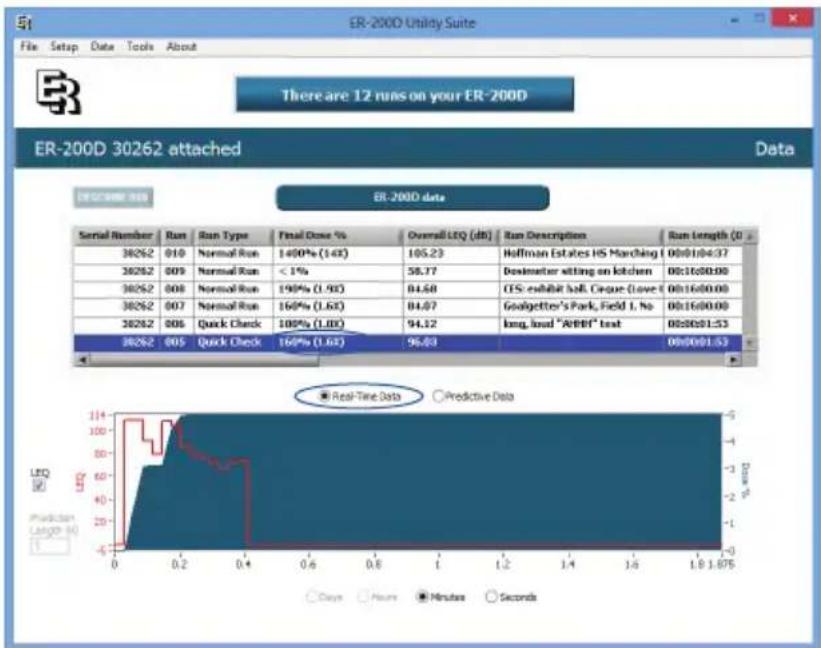 Etymotic Dosimeter ER-200DW8 - QuickCheck Runs - 1