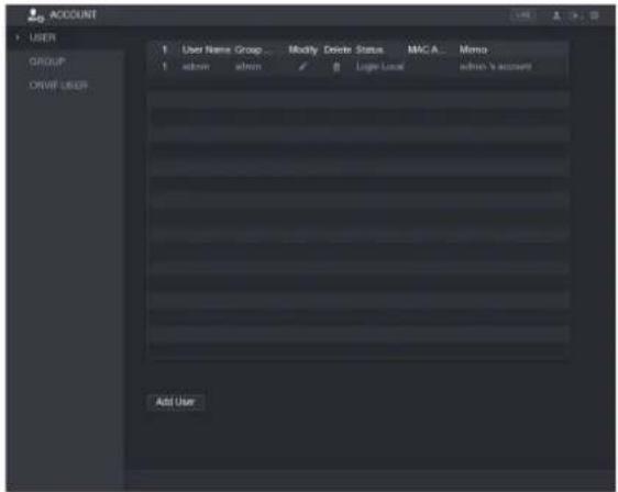 UNIDEN GXVR55840 - Deleting a User Account - 1