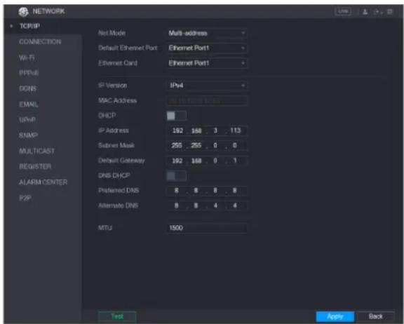 UNIDEN GXVR55840 - Configuring TCP/IP Settings - 1