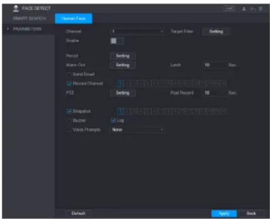 UNIDEN GXVR55840 - Configuring Face Detection Settings - 1