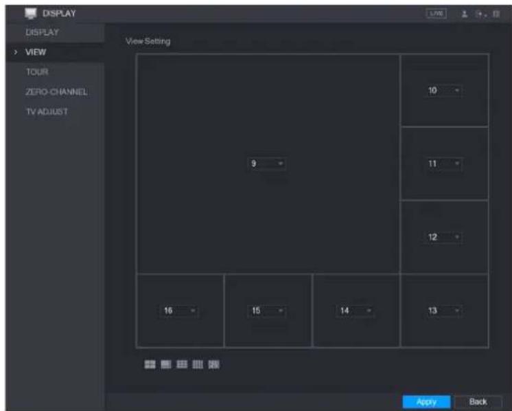 UNIDEN GXVR55840 - Configuring Viewing Layout - 4