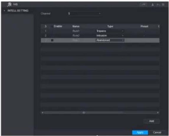UNIDEN GXVR55840 - Configuring Abandoned Rules - 1
