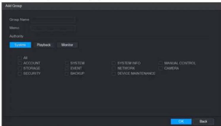 UNIDEN GXVR55840 - Configuring Group Account - 2