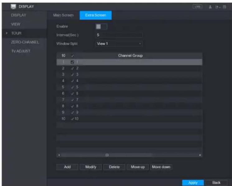 UNIDEN GXVR55840 - Configuring Tour Settings - 2