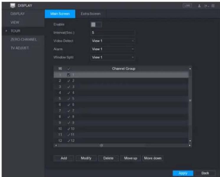 UNIDEN GXVR55840 - Configuring Tour Settings - 1