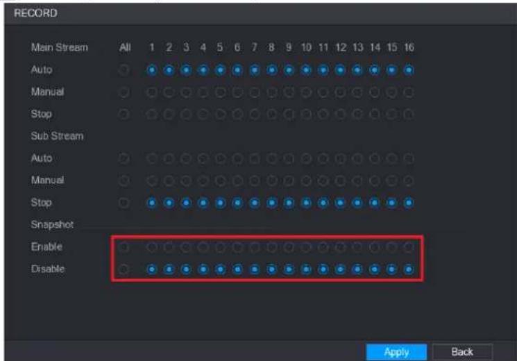 UNIDEN GXVR55840 - Configuring Scheduled Snapshot - 1