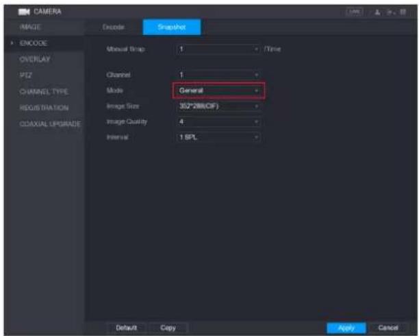 UNIDEN GXVR55840 - Configuring Scheduled Snapshot - 2