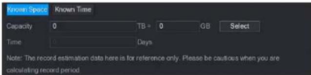 UNIDEN GXVR55840 - Calculating Recording Time - 1