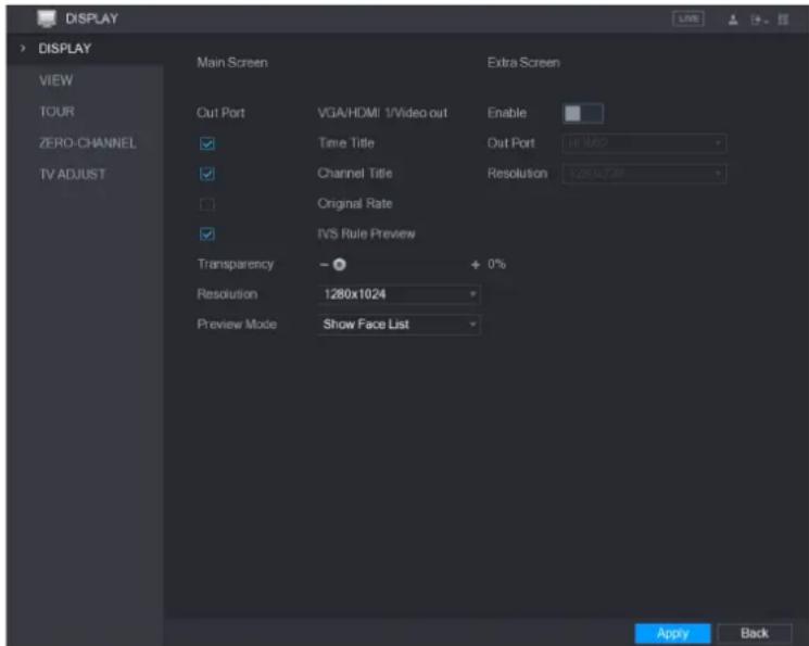 UNIDEN GXVR55840 - Configuring Display Settings - 1