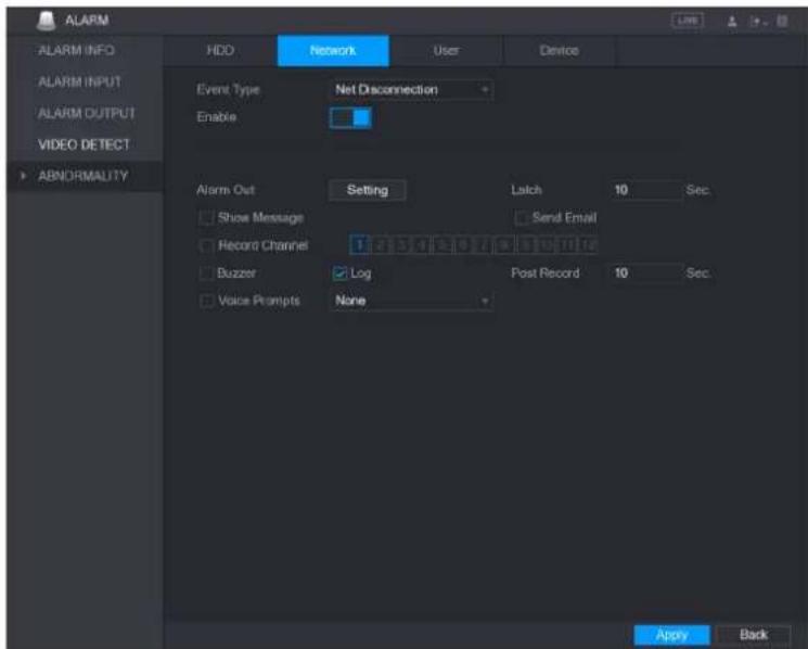UNIDEN GXVR55840 - Configuring HDD Event Settings - 2