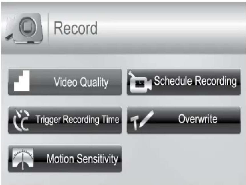 UNIDEN Guardian G1400 - RECORD MENU - 1