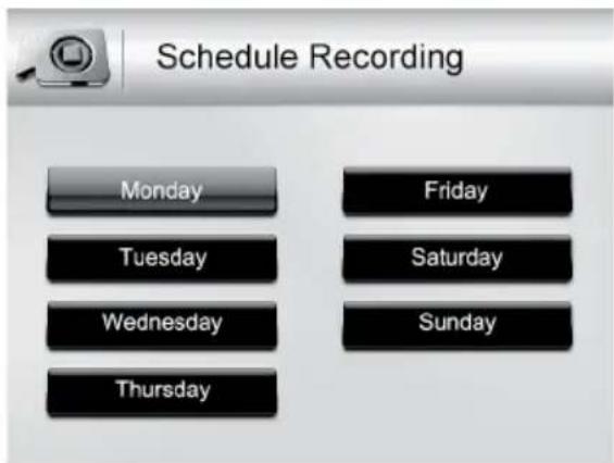 UNIDEN Guardian G1400 - Schedule Recording - 1