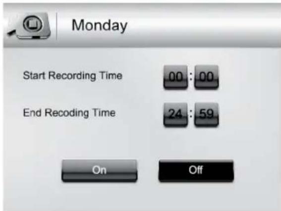 UNIDEN Guardian G1400 - Schedule Recording - 2
