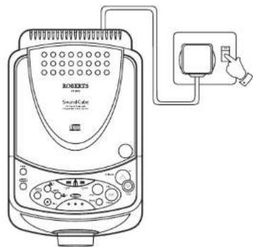 ROBERTS CR9926 - Switching on and setting the time - 1