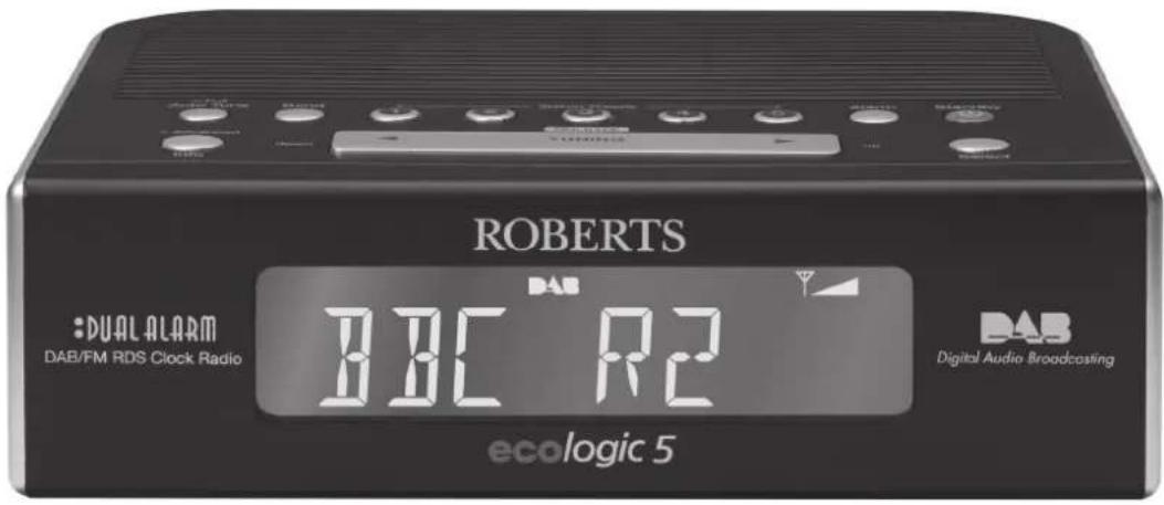 ROBERTS Ecologic 5 - DAB/FM RDS digital clock radio with dual alarm - 1