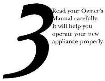 GE ZSC2000CWW - Follow these three steps to protect your new appliance investment: - 3