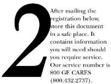 GE ZSC2000CWW - Follow these three steps to protect your new appliance investment: - 2