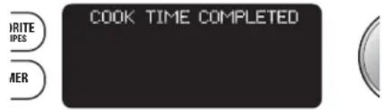 GE SCB1000KWW - "COOK TIME COMPLETED" - 1