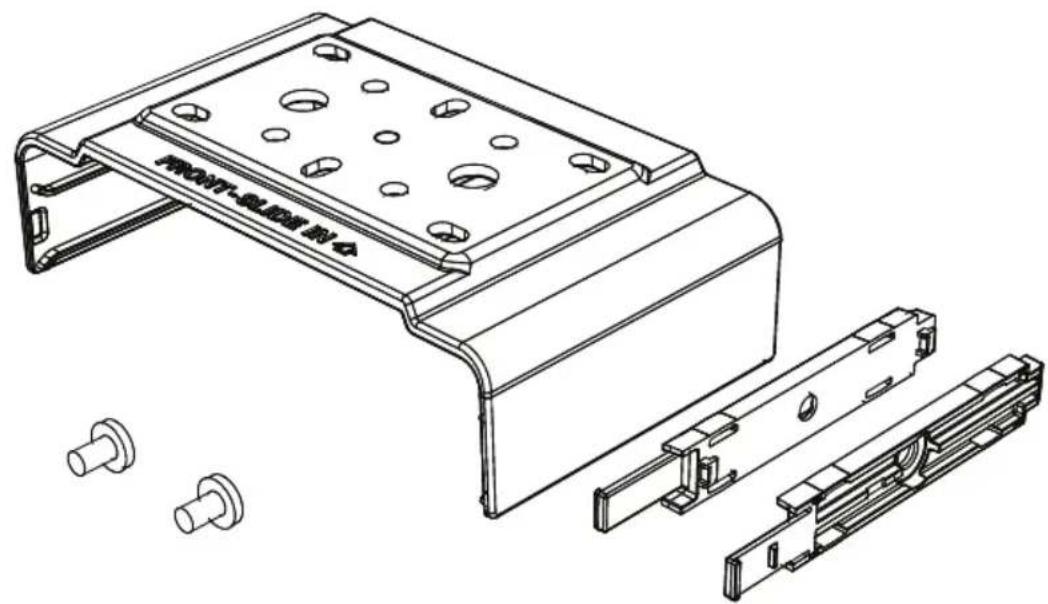 UNIDEN UH5045 - How to attach Slide Mount Bracket? - 1