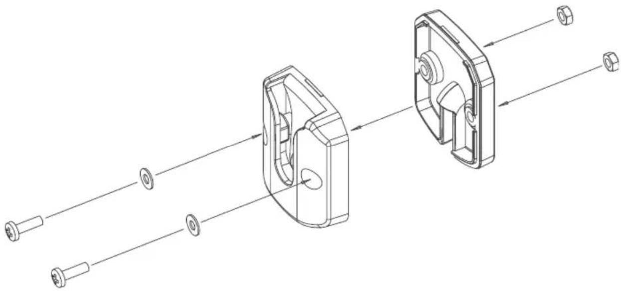 UNIDEN UH5045 - Conventional Mounting with Double Sided Tape (not supplied) - 1