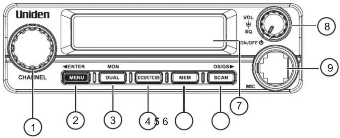UNIDEN UH5045 - UH5045 Front View - 1